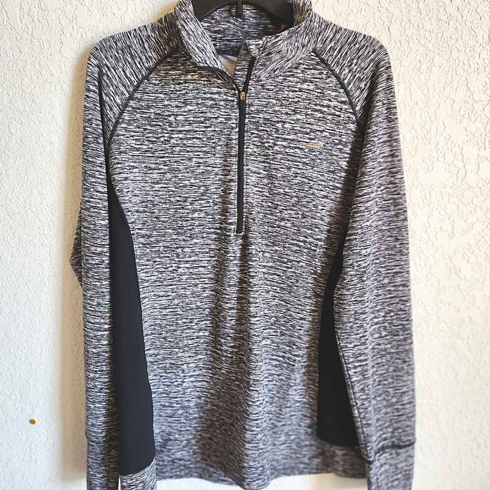 Copperfit Women's Black & White 1/2 Zip Performance Top Size XL